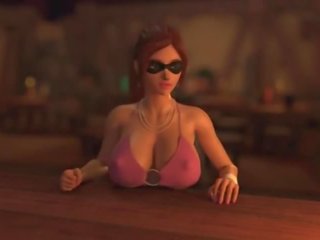3d amatur animasi permainan kuda seks / persetubuhan yang wanita