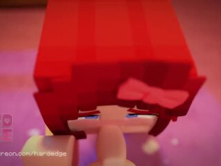 Minecraft x rated clip Scarlett Blowjob Animation (by HardEdges)