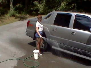 Car Wash in Shiny Pantyhose, Free Pantyhose Xxx x rated video film