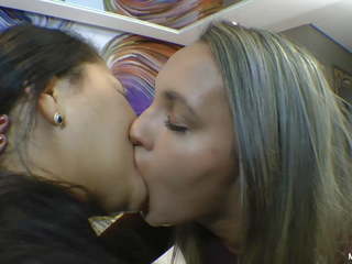 Paola and Cauanny Love to Kiss - groovy Brazilian Girls.