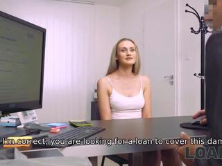 LOAN4K. elegant dirty movie actress introduces it with the money lender in his office