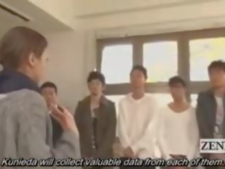 Subtitled CFNM Japanese Bizarre Group penis Inspection