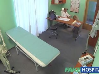 FakeHospital Triple cumshot from medical person for his young woman