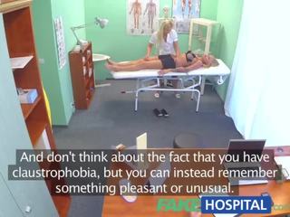 Fakehospital claustrophobic inviting rosyjskie blondynka wydaje do miłość sensational pielęgniarka