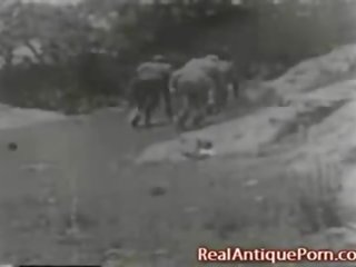Antique out doors dirty video clip of 1915!